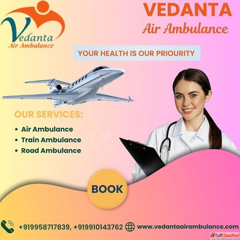 Vedanta Air Ambulance Service in Gorakhpur for Reliable and Instant Patient Transfer at a Reasonable
