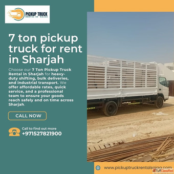 7 Ton Pickup Truck for Rent in Sharjah