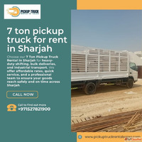 7 Ton Pickup Truck for Rent in Sharjah