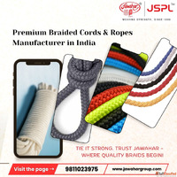 Premium Braided Cords Ropes Manufacturer in India Jawahar Gr...