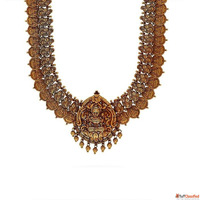 Pure Gold Haram Designs for Weddings CMR Jewellery