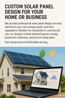 Custom Solar Panel Design for Your Home or Business