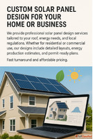 Custom Solar Panel Design for Your Home or Business