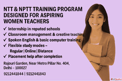 NPTT Training Program - Become a Nursery Teacher Today