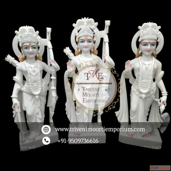 Order Ram Darbar Marble Statue from Triveni Moorti Emporium