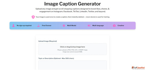 FREE AI Caption Generator for Social Media Growth