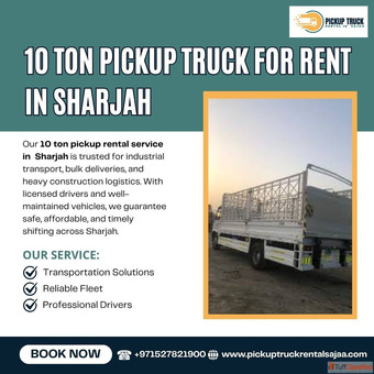 10 Ton Pickup Truck for Rent in Sharjah