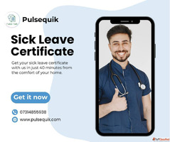 Get Sick Leave Medical Certificate Online Instantly in Delhi...