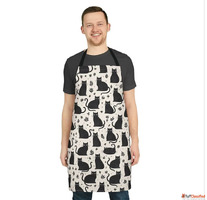 Chic Black and White Cat Shower Curtain