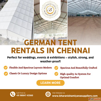 German Tent Rentals in Chennai