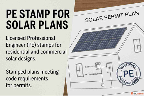 PE Stamp for Solar Plans - Fast Licensed Compliant