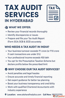 Tax Audit Services in Hyderabad