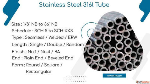 ASTM A213 TP316l Tube supplier in India