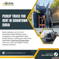 Pickup Truck for Rent in Downtown Dubai