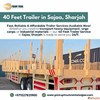40 Feet Trailer for Rent in Sajaa Sharjah