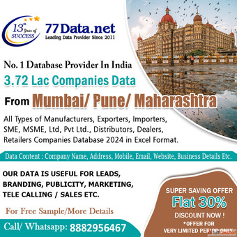 All MUMBAI MAHARASHTRA 3.72 Lakh Companies Database