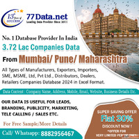 All MUMBAI MAHARASHTRA 3.72 Lakh Companies Database