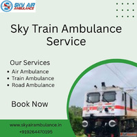 Avail Sky Train Ambulance service in Ranchi at affordable pr...