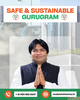 MLA Mukesh Sharma's Sustainable Steps for a Safer Gurugram
