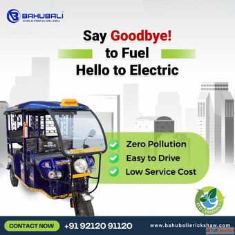 Upgrade to the Best E-Rickshaw - Zero Pollution Low Maintenance Easy Driving