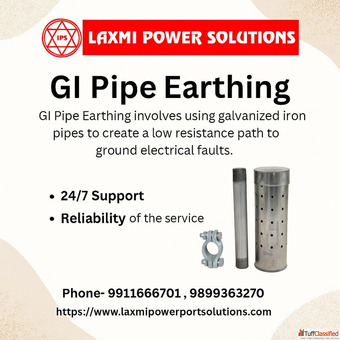 GI Pipe Earthing Laxmi Power Solutions