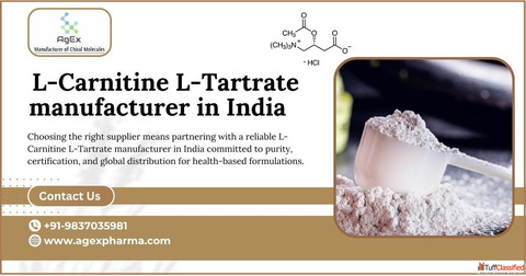 Leading Bulk L-Carnitine L-Tartrate manufacturer in India
