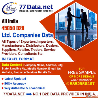 77Data Download the Verified list of ltd companies in india