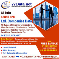 77Data Download the Verified list of ltd companies in india