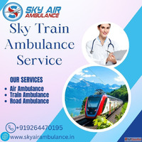 Choose Sky Train Ambulance Service in Delhi to transport you...