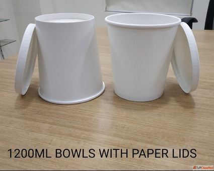 Eco-Friendly 1200 ml Paper Tub for Versatile Food Packaging Solutions
