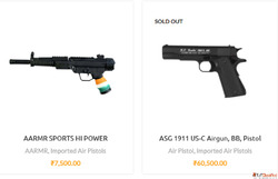 Buy Air Pistols from Top Pistol Dealer - Aman Airgun India