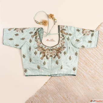 Zardosi Blouse Online - Designer Saree Blouses at Best Price