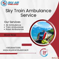 Get the sky train ambulance service in Siliguri for fast pat...