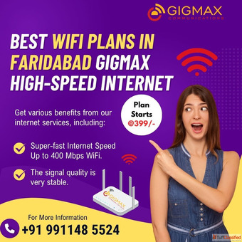 Best WiFi Plan in Faridabad - Gigmax High-Speed Internet