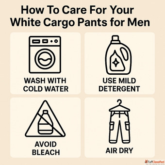 How To Care For Your White Cargo Pants for Men