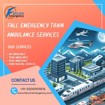 FALC Train Ambulance in Ranchi Provides Medical Transportation with ICU Facilities