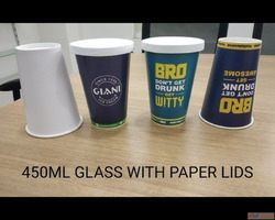450 ml Printed Paper Glass - Suitable for Events Everyday Us...
