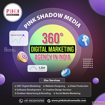 360 Digital Marketing Services in India - Pink Shadow Media