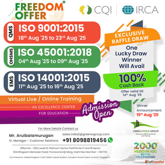 Exclusive Offers on ISO Lead Auditor Courses in Chennai