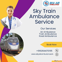Hire Sky Train Ambulance service in Dibrugarh with a life su...