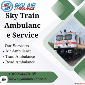 Avail Sky Train Ambulance Service in Raipur with Experienced Medical Team