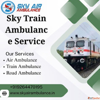 Avail Sky Train Ambulance Service in Raipur with Experienced...