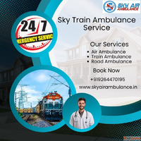Get Sky Train Ambulance service in Jamshedpur to transport y...
