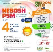 Exclusive Offers on NEBOSH PSM Course in Pune