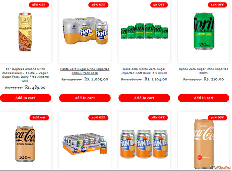 Buy Soft Drink Online Refreshing Beverages at LuckyStore.in