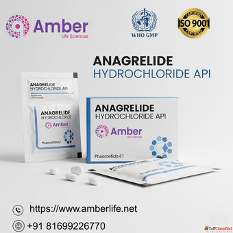 Get a 100g Free sample order of Anagrelide HCl Export Globaly