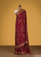 Timeless petit point sarees made with fine hand stitching at...