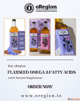 Buy oRegion Flaxseed Omega 3 Fatty Acids - 100 Natural Suppl...