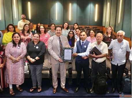 Sandeep Marwah Honoured by Association of Professional Career Counsellors of India at Marwah Studios