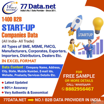77Data Download the Verified List of Startup Companies Database